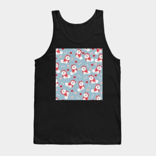 Samoyed seamless pattern Christmas gift for dog lovers phone cover Tank Top